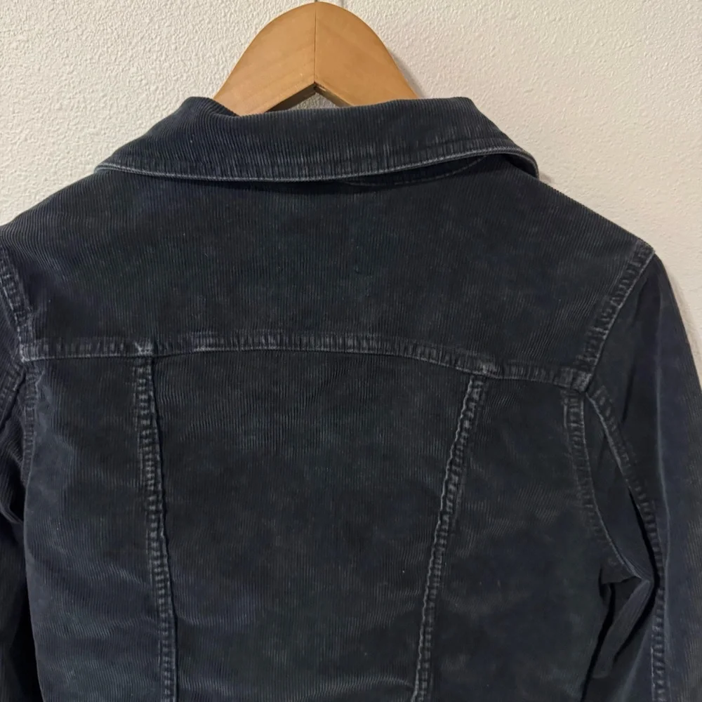 Urban Outfitters BDG Cord Shrunken Western Jacket Washed Black Cropped-Small